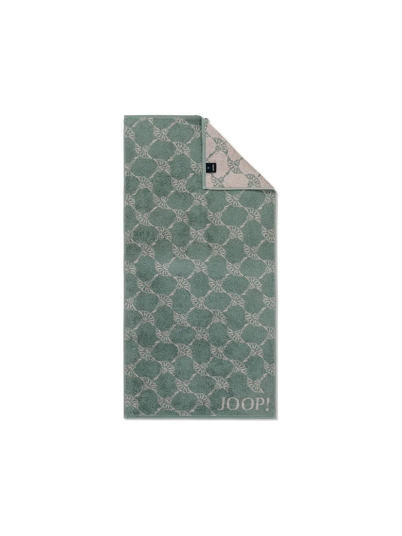 JOOP | Handtuch "Cornflower" 50x100cm (silber) | hellgrün